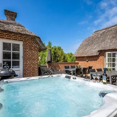 18-person Pool House With Indoor Hot Tub, Water Slide And Outdoor Hot Tub * Ulfborg